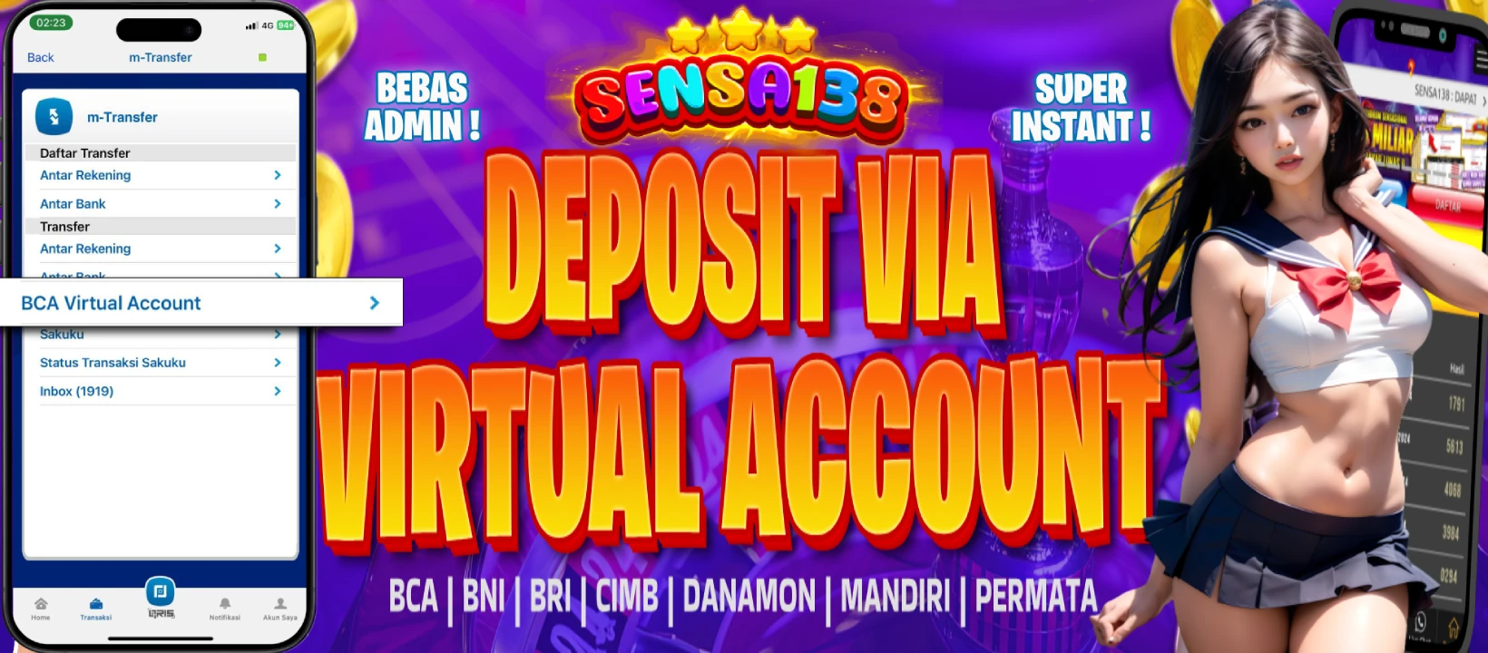 virtual account sensa138